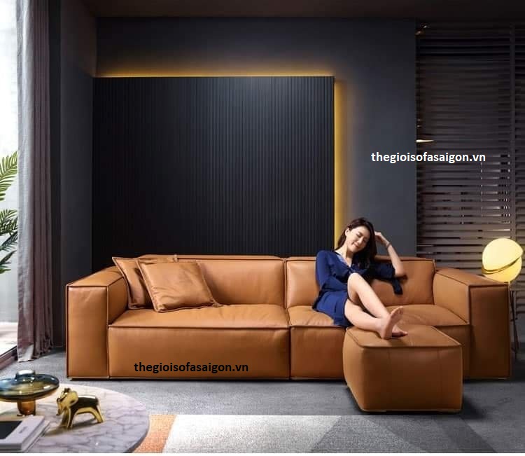 sofa da bò cao cấp chất lượng 